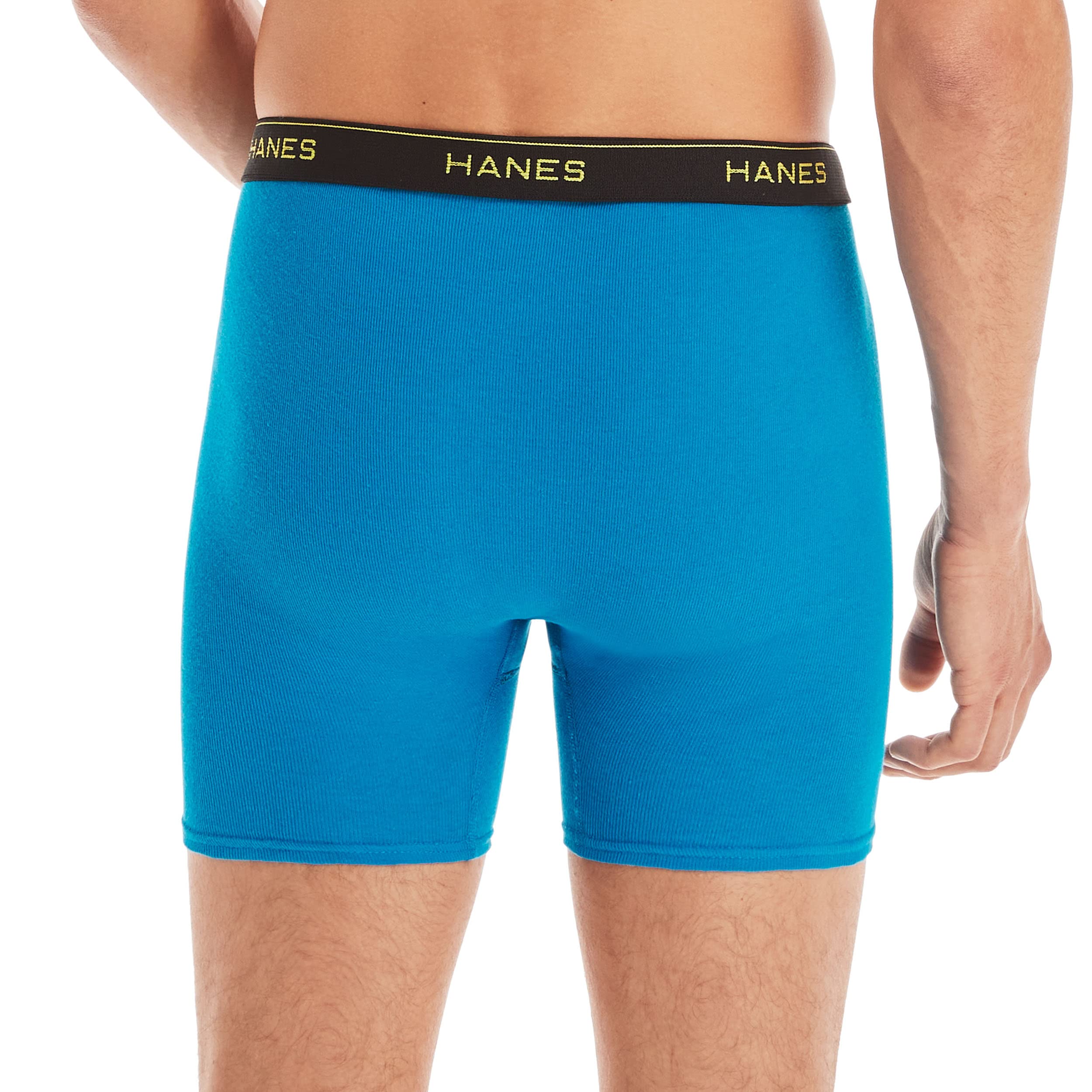 Hanes mens Underwear Boxer Briefs Pack, Cool & Breathable Cotton Moisture-wicking Underwear for Men, No Ride Up