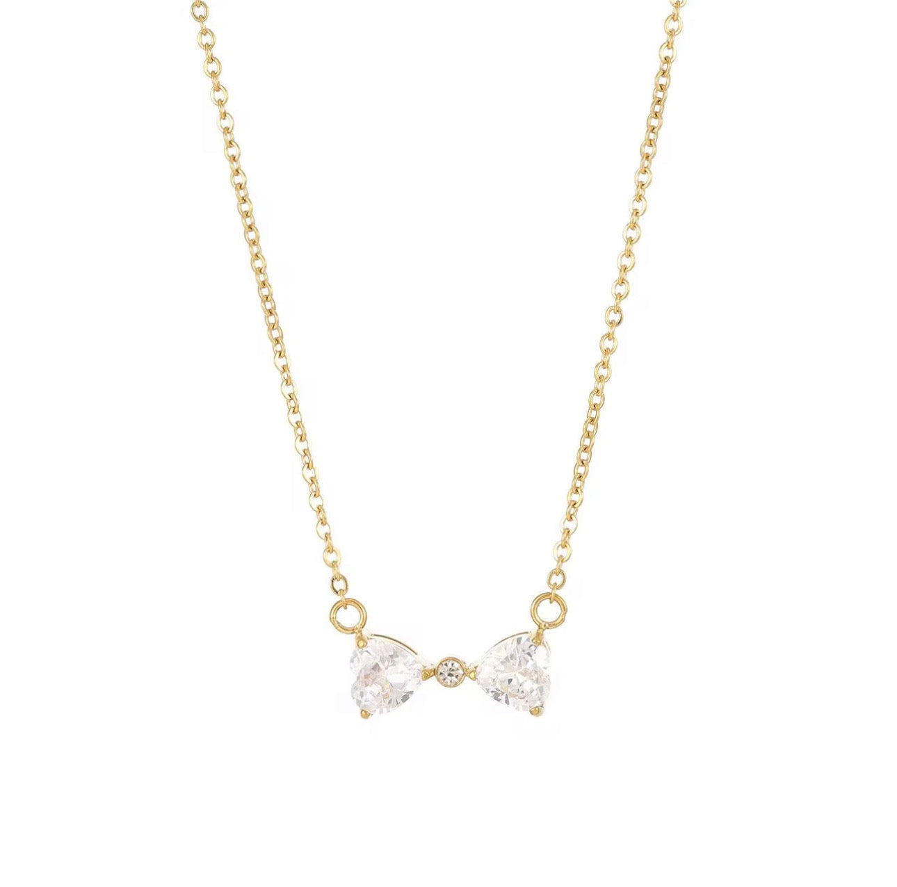 Bella Crystal Bow Necklace