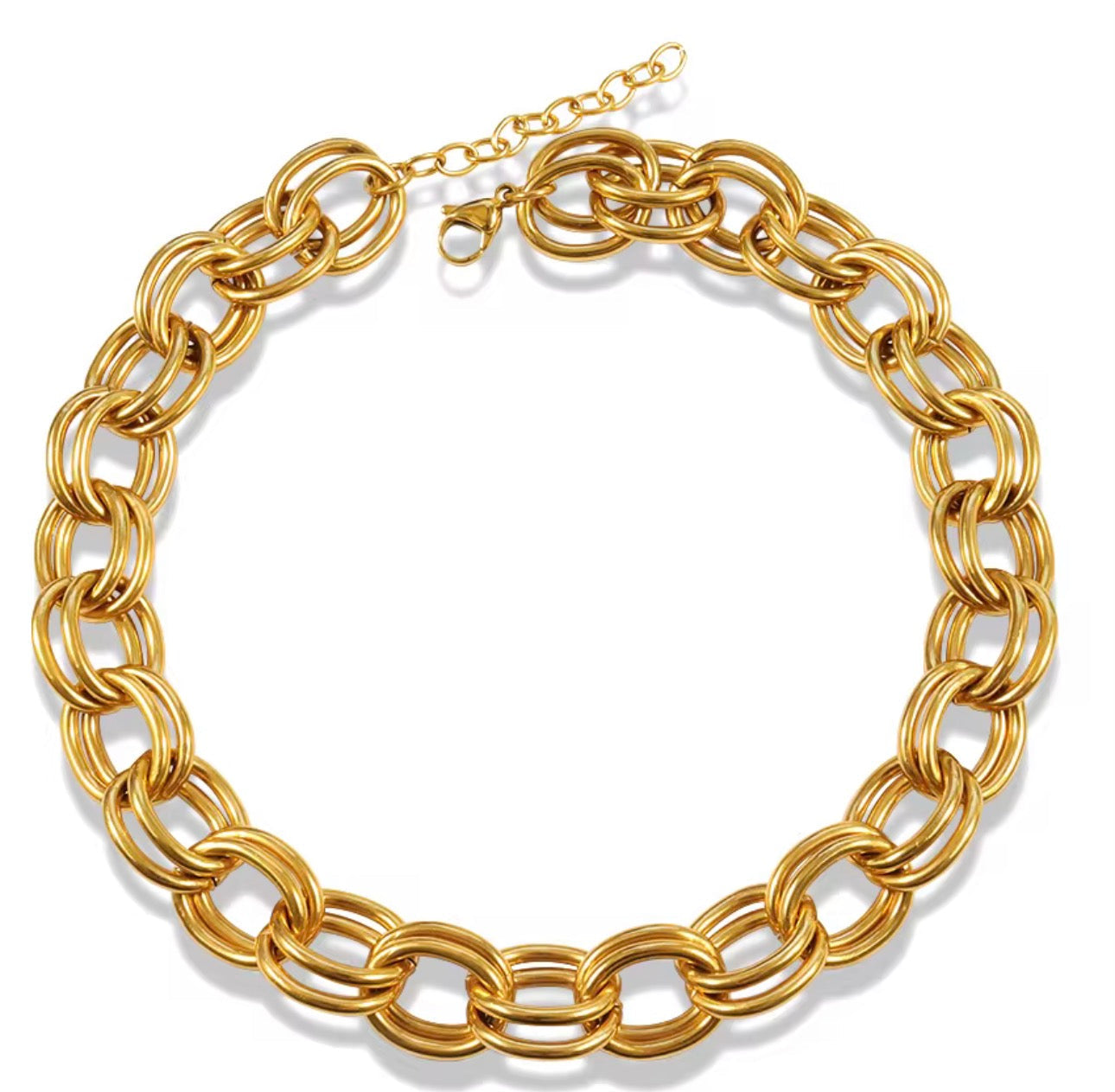 Louisiana chunky double necklace