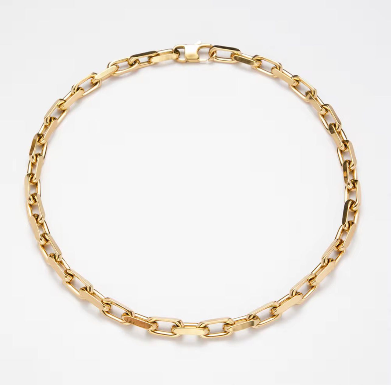 Golden Link Chain Necklace