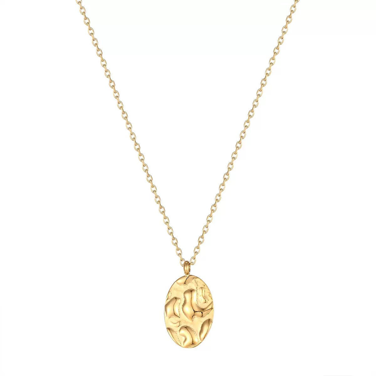 Liza Molten Teardrop pendant Necklace
