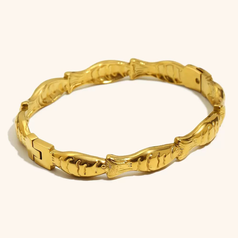 Morgan Fish Bangle Bracelet