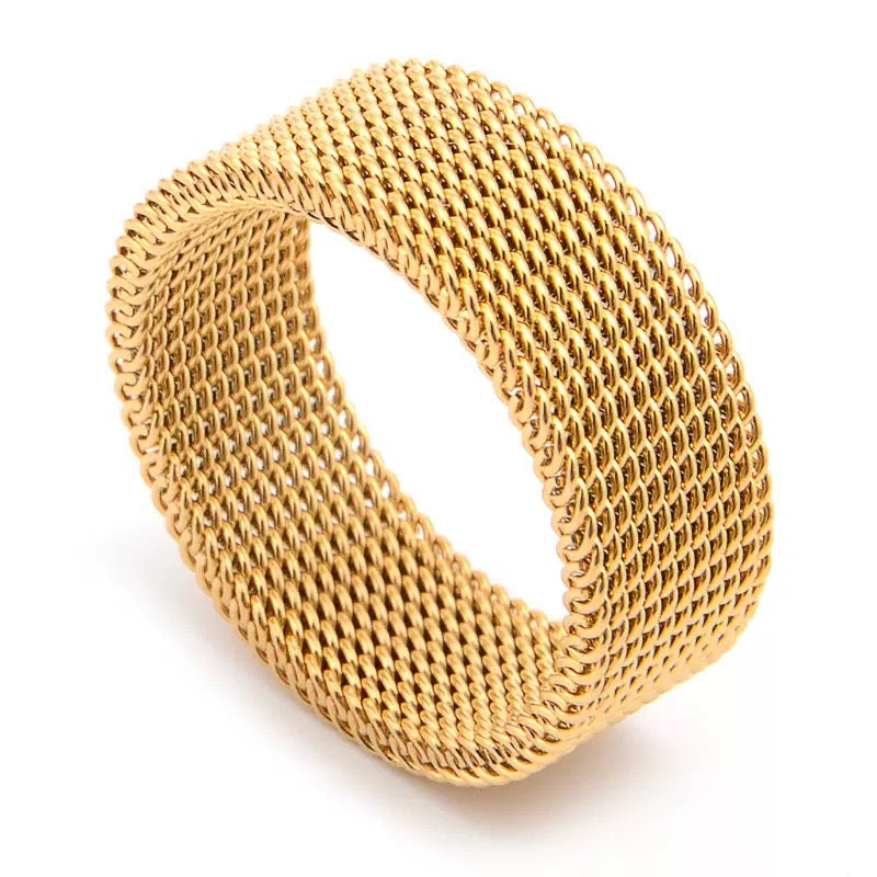 Luna Mesh Ring- Gold