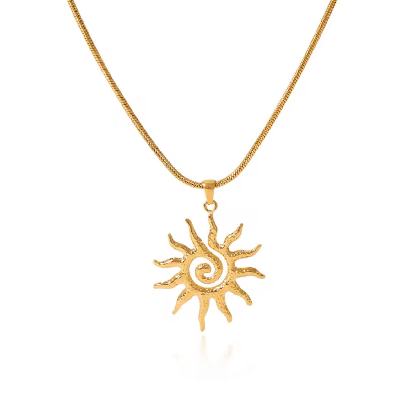 Mom Oversized sun pendant Necklace