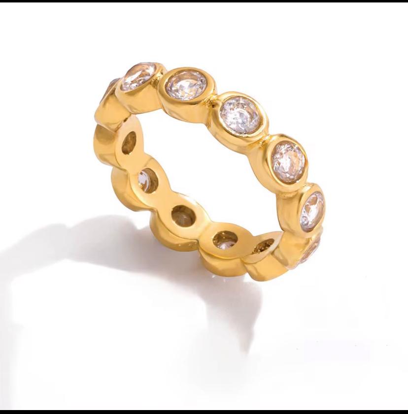 Bezel-Set Eternity Ring Gold 9